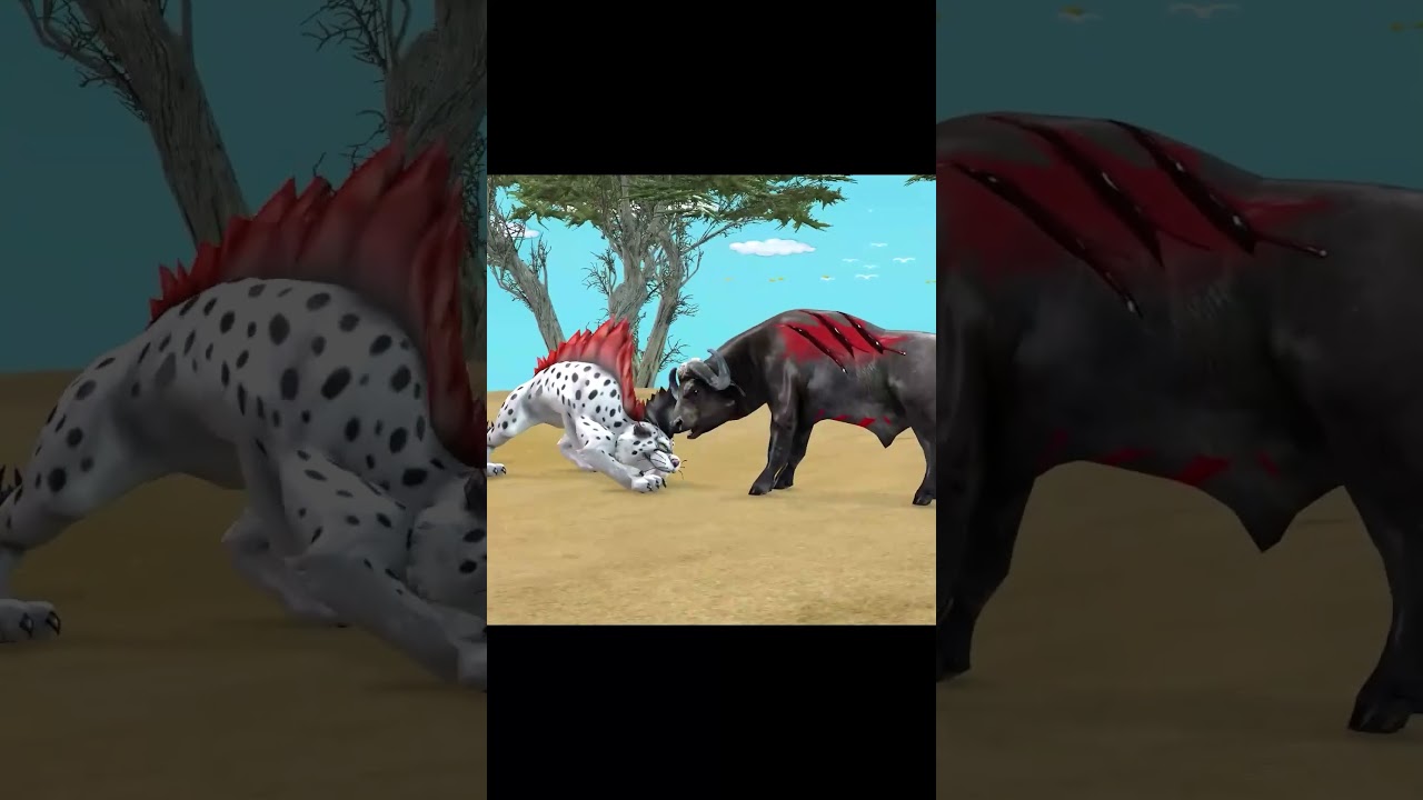 10 Mammoth Elephant Cow vs 5 Giant Tiger Fight Zombie Bull Buffalo Saved by Woolly Mammoth #shorts