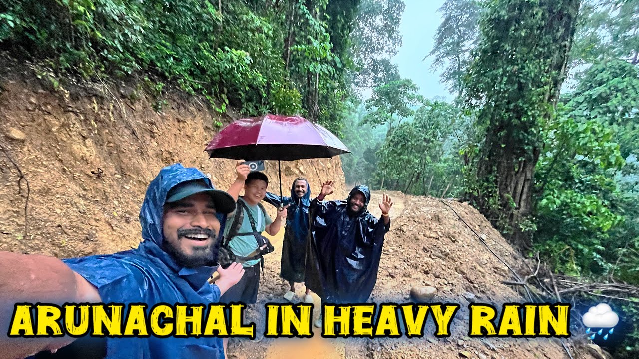 We got Caught in Heavy Rain in the Jungles of Arunachal Pradesh with @bakyuvlogs