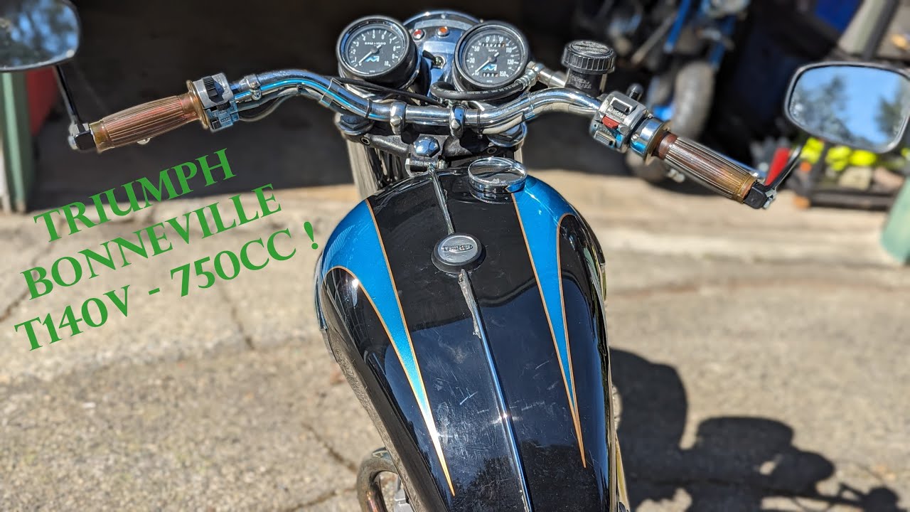 1977 Triumph Bonneville T140v - Part 1 - New Project.  Let's check it out and Start it up!
