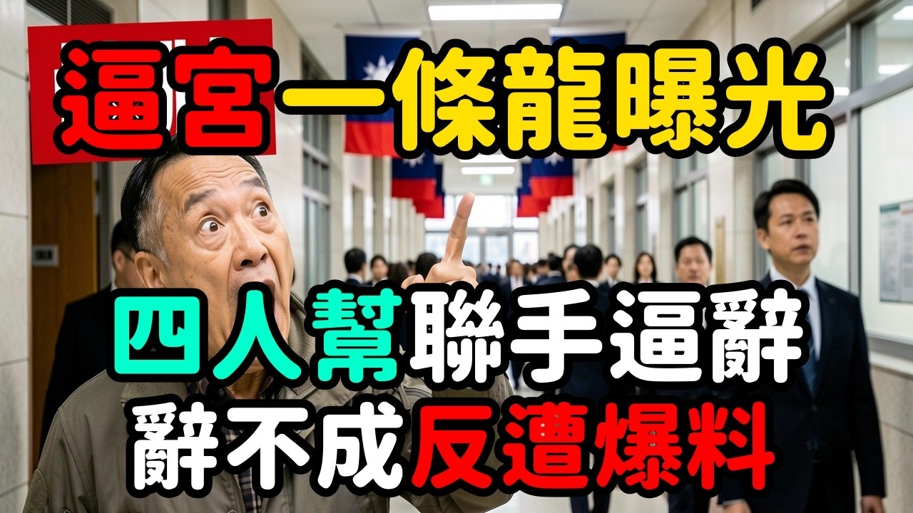 逼宮一條龍曝光！四人幫逼辭辭不成反被爆料；黃國昌喊錢補償說法自打嘴巴 | 馬一峰