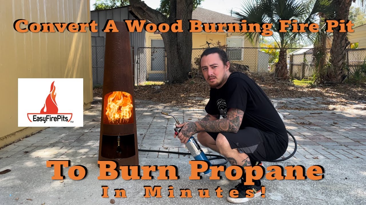 Convert a Wood Burning Fire Pit to Burn Propane with EasyFirePits