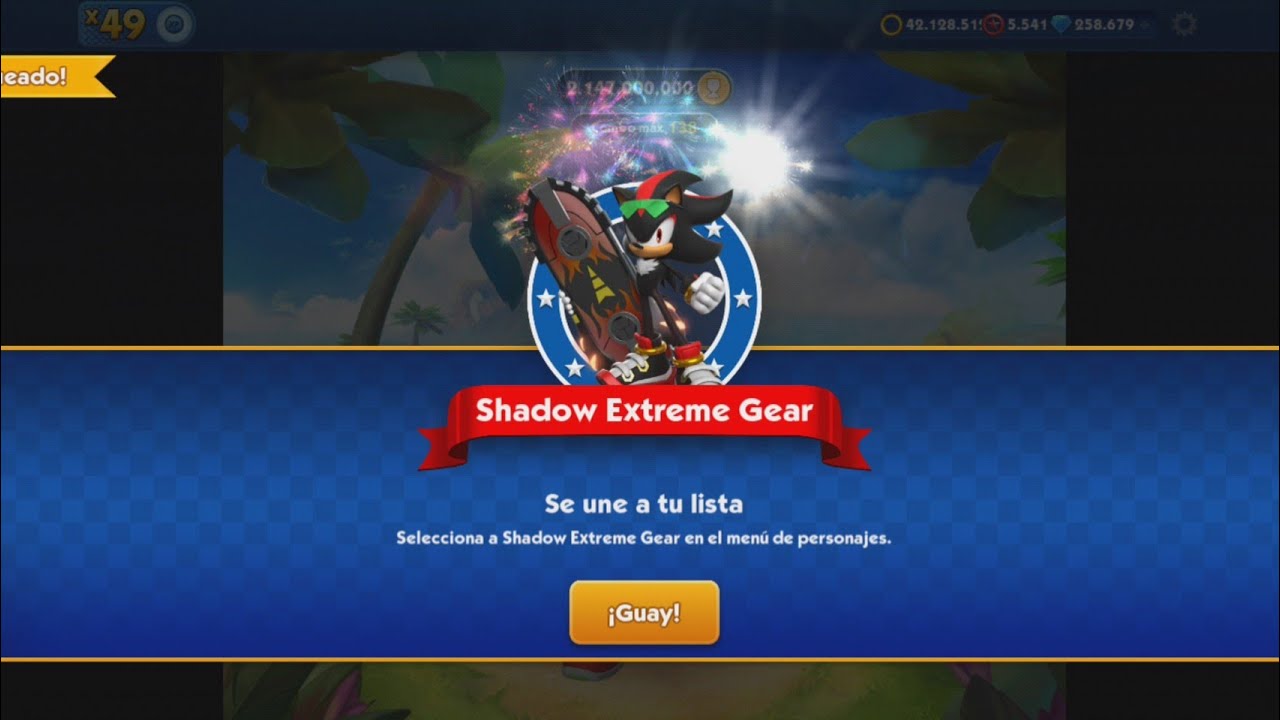 EXTREME GEAR SHADOW 🛹⚫ (Unlock & Upgrade) at MAX Lvl💯 ALL 113 Characters✅ Boss Battle 🆚 Eggman, Zazz