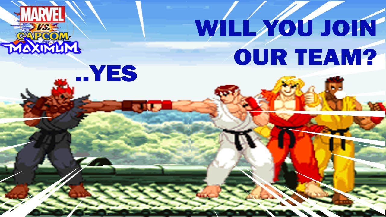 MvC Maximum | Ryu, Ken, Sean, Akuma | Arcade (1 Credit, Hard 8) | Mugen 2019 2020