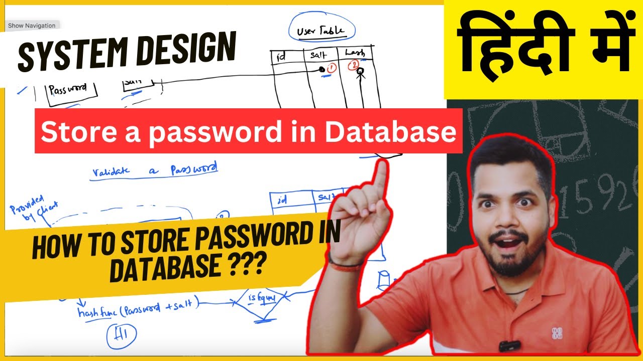 System Design to Store Password in DataBase | How to Store Password in Database? #systemdesign