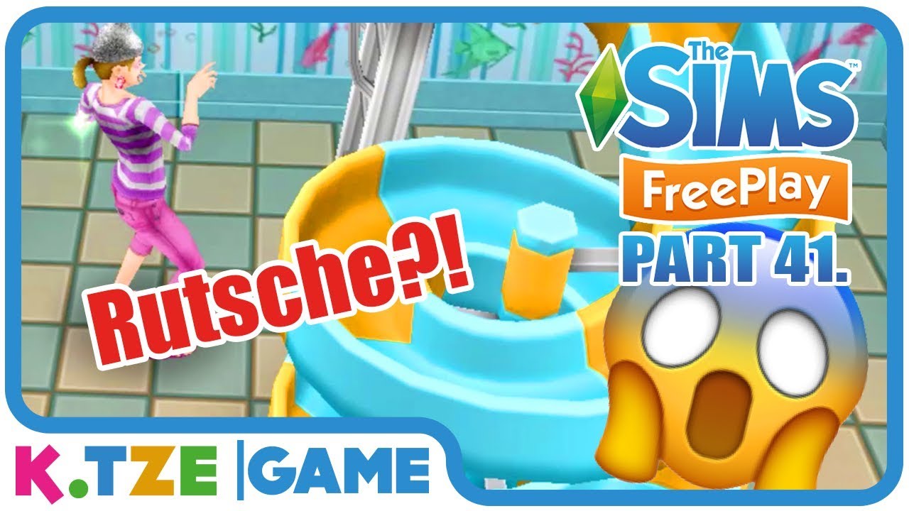 Let's Play Sims FreePlay auf Deutsch 👨‍👩‍👧‍👦 Rutschen im Schwimmbad | App Part 41.