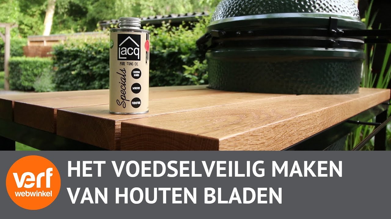 Hoe bescherm je een houten werkblad? Lacq Tungolie!