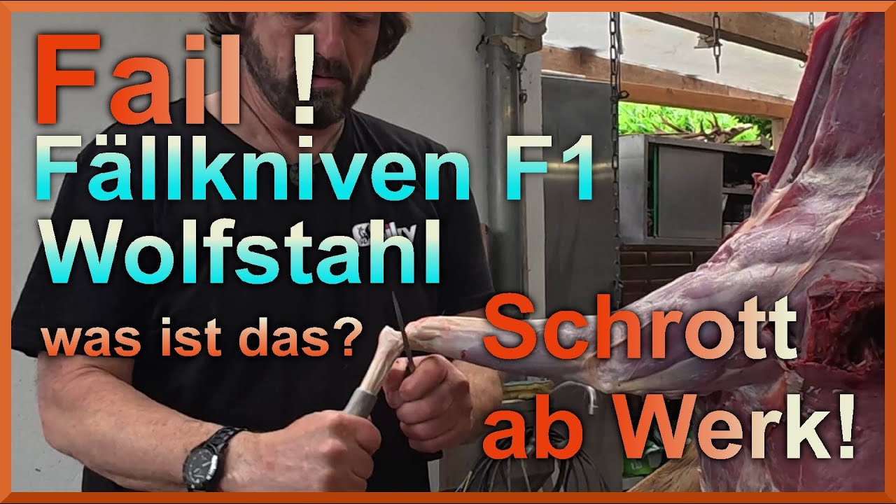 Fällkniven F1 Wolf Stahl I Brüchiger Schrott ab Werk?  I Survivalmesser???#untermesserung