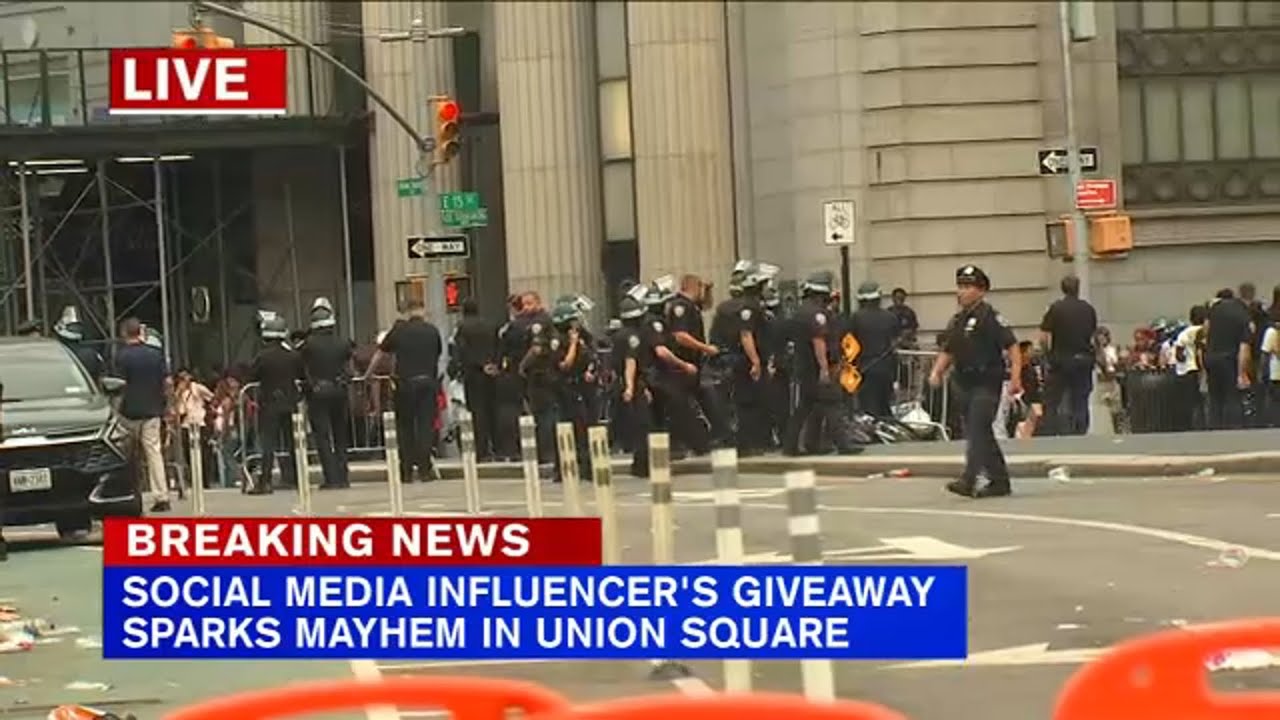 Several arrests made after social media influencer's giveaway sparks mayhem