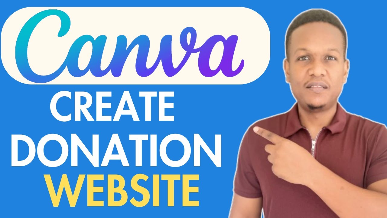 HOW TO MAKE A DONATION WEBSITE WITH CANVA