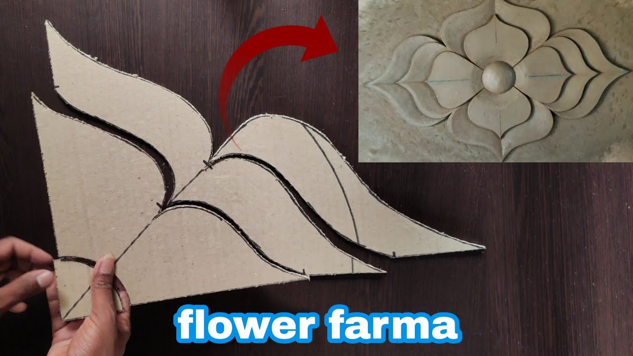 How to make a flower farma. Farma banane ka aasan tarika