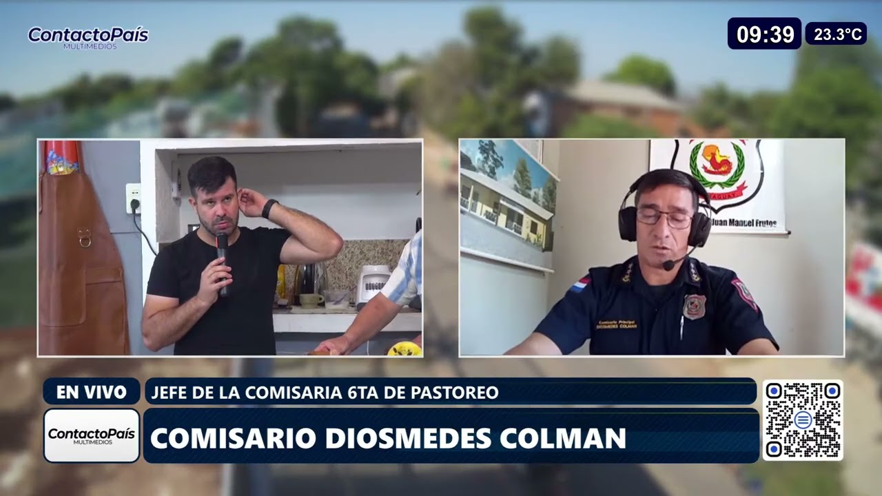 Nota con el Comisario Diosmede Colman - jefe de la comisaria 6ta de Pastoreo