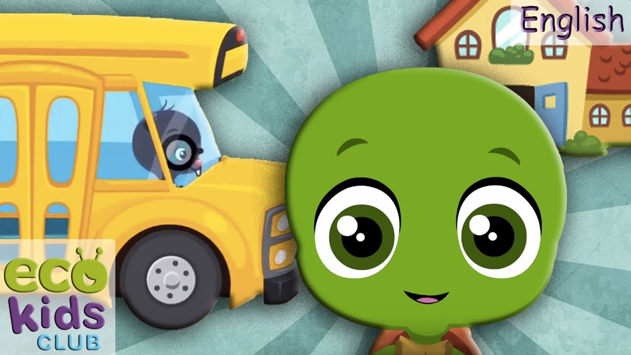 Wheels On The Bus Go Round And Round - Aprendiendo inglés con EcoKids Club
