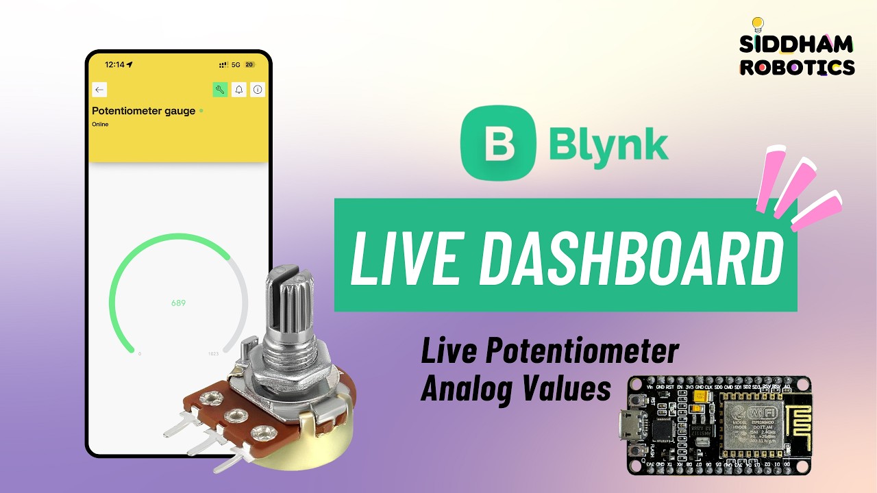 ESP A0 Analog Read Explained | Live Potentiometer Value on Blynk