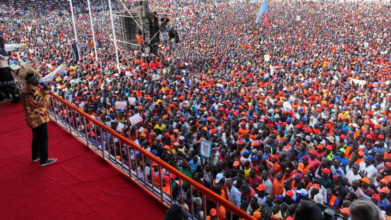LIVE!! RAILA ODINGA'S MAMMOTH RALLY IN KISUMU!!