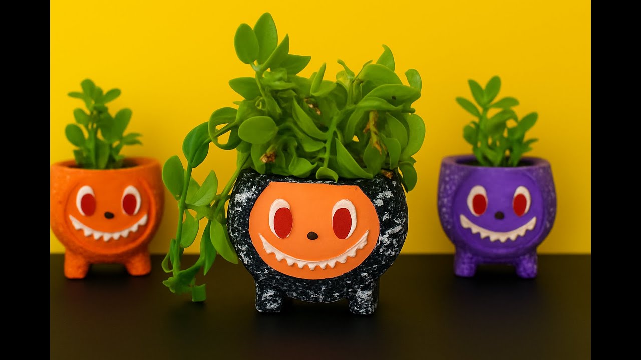 DIY Labubu Pot! 😱🔥 Easy Cement Planter