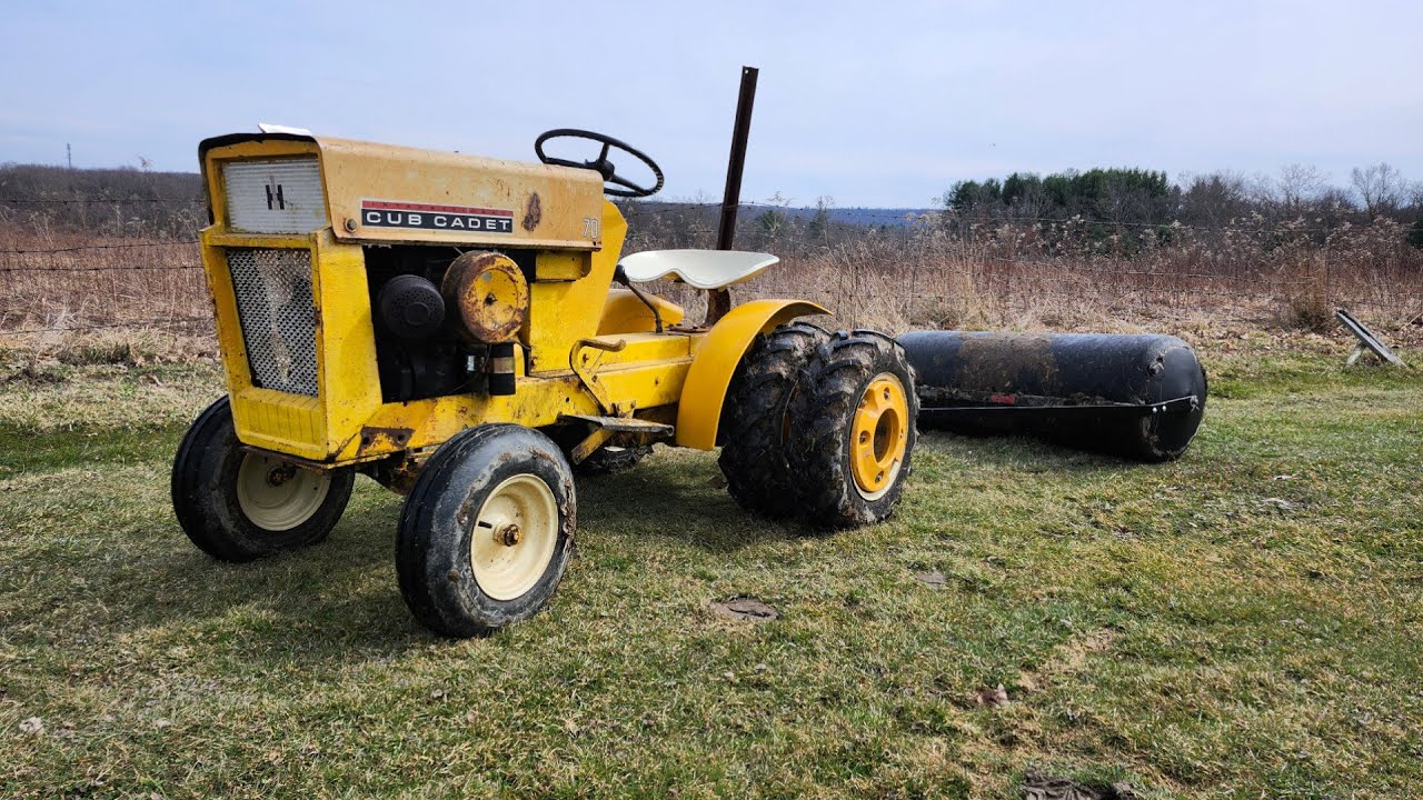 1964 Cub Cadet 100 with Brinly-Hardy Roller