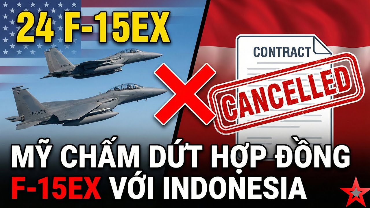 24 máy bay F-15EX Mỹ vĩnh biệt Indonesia, gần 600 triệu USD/chiếc chát quá