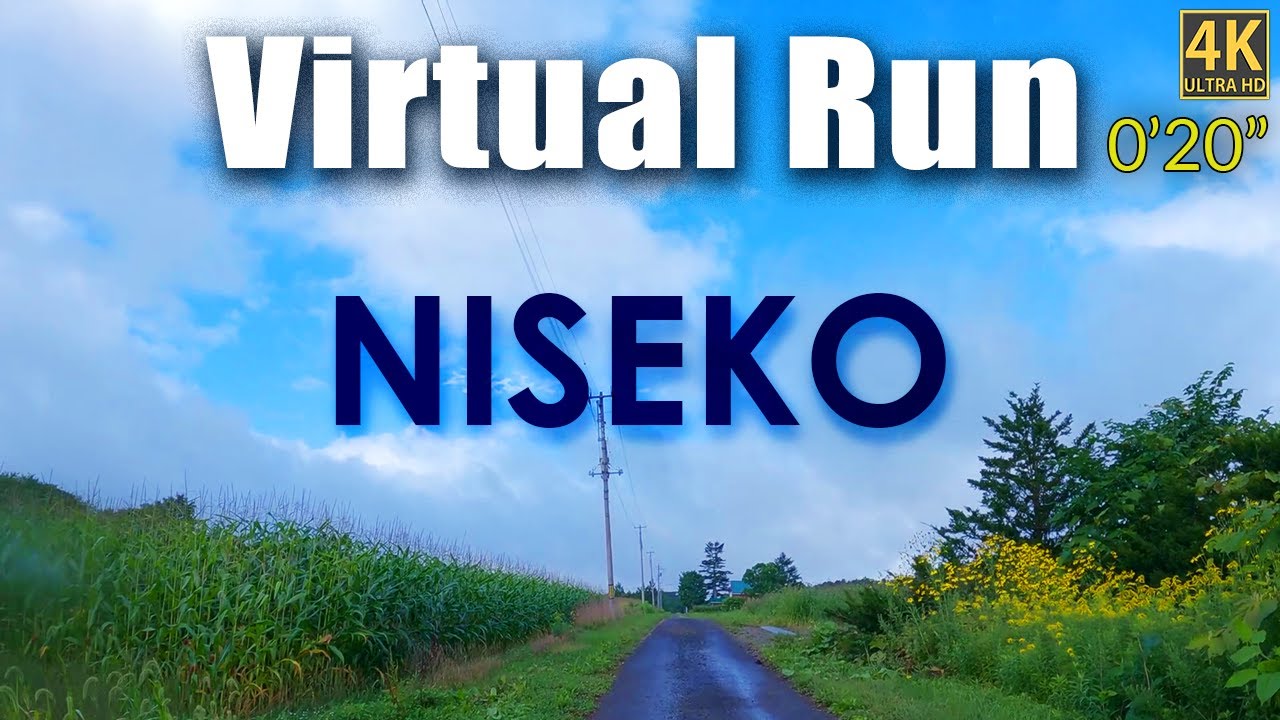 Escape the Winter! Sunny Summer Run in Niseko Japan 4K | Treadmill Motivation
