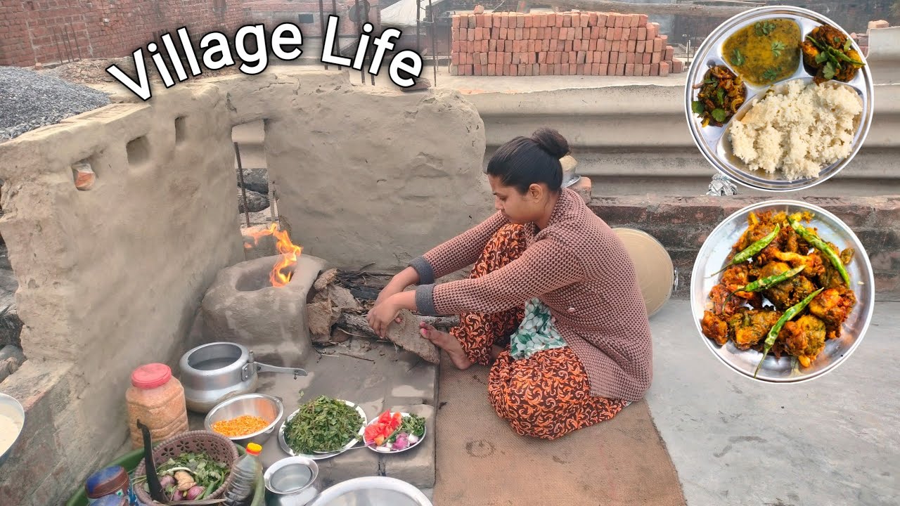 🌞Morning Lunch Village Life Healthy Breakfast || Cooking Daal chawal ChanaDaal Gobhi Pakoda Recipes