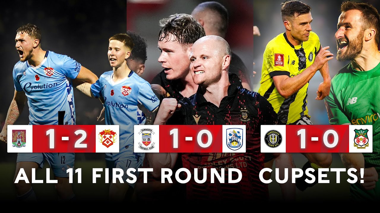 All 11 First Round Cupsets! | Emirates FA Cup 2024-25