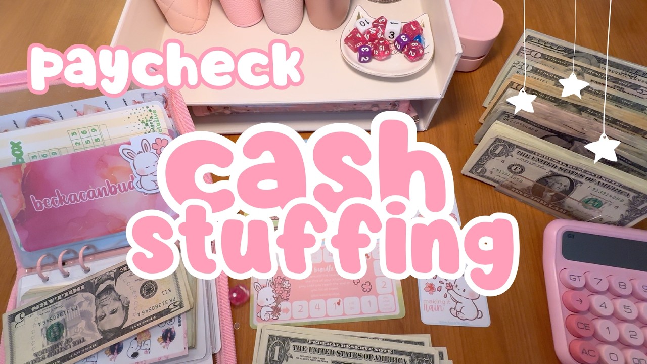 Paycheck Cash stuffing || Saving challenges and sinking funds