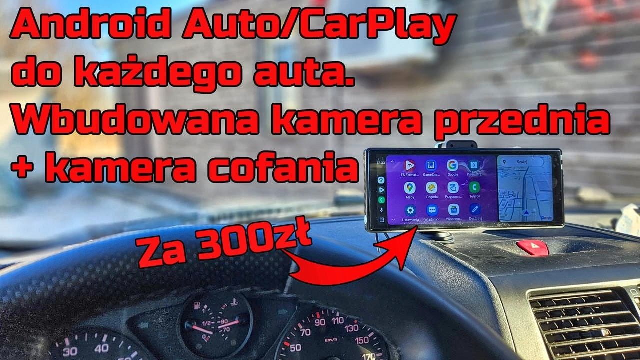 Android Auto - W każdym Samochodzie! Montaż w Busie. Vevor z Kamerą Cofania i Video rejestrator