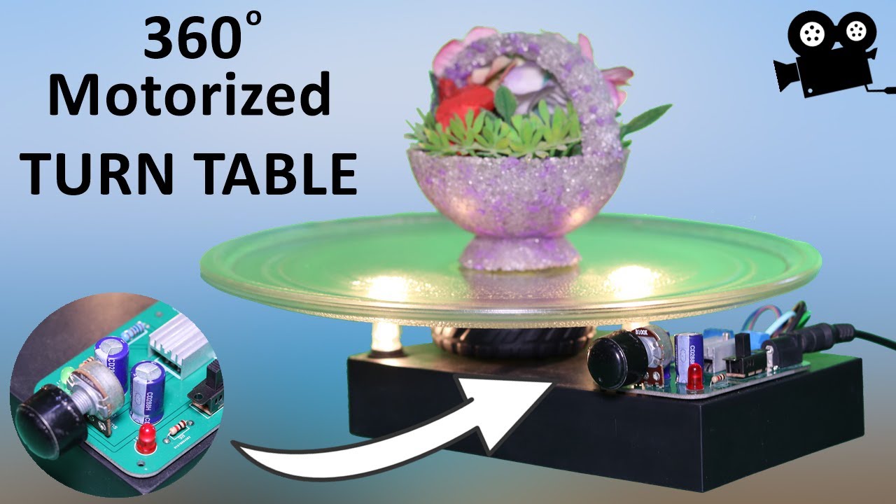 DIY Motorized Turntable For 360&deg; Photography / Videography