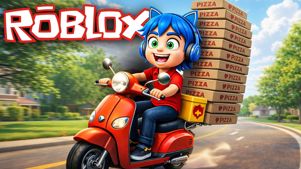 ALEC É O PIOR ENTREGADOR! 🛵📦 KKKK ROBLOX Deliver a Package
