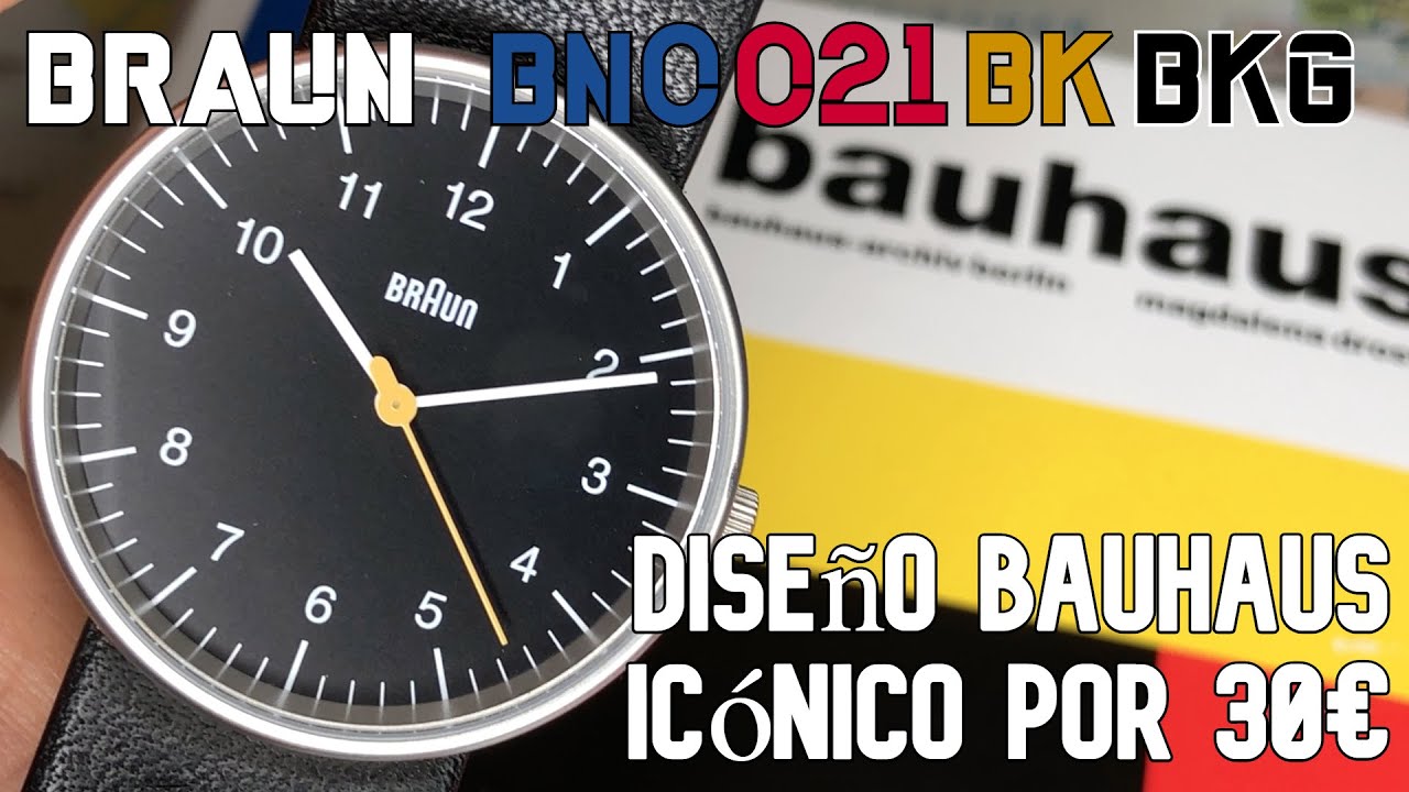 Revisión Braun BN0021BKBKG en español. Breve historia de su diseño y la escuela Bauhaus