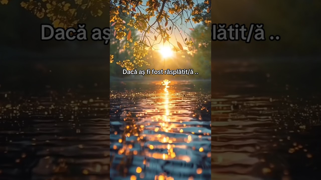 Dacă aș fi fost răsplătit/ă (2025) -o melodie de ascultat pentru cei care au făcut bine, dar…