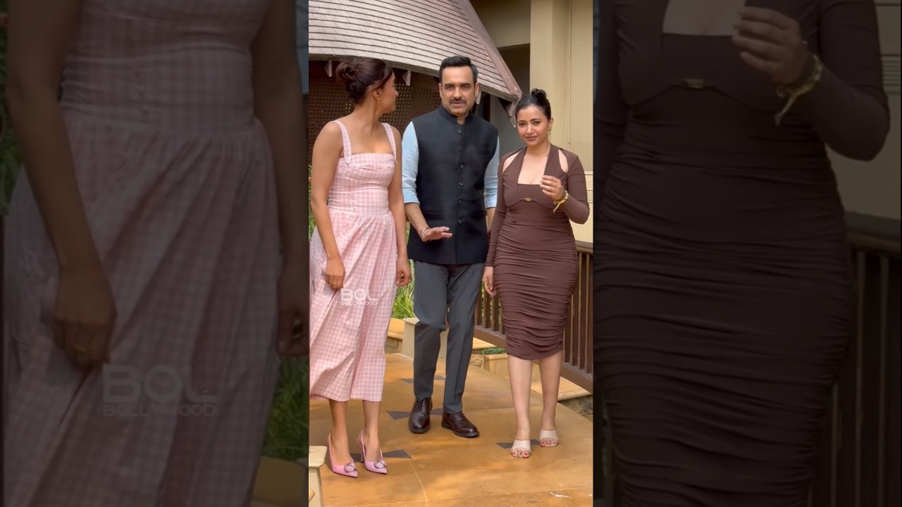 Pankaj Tripathi, Shweta & Surveen Promoting Their Series Criminal Justice 4  #pankajtripathi #shorts