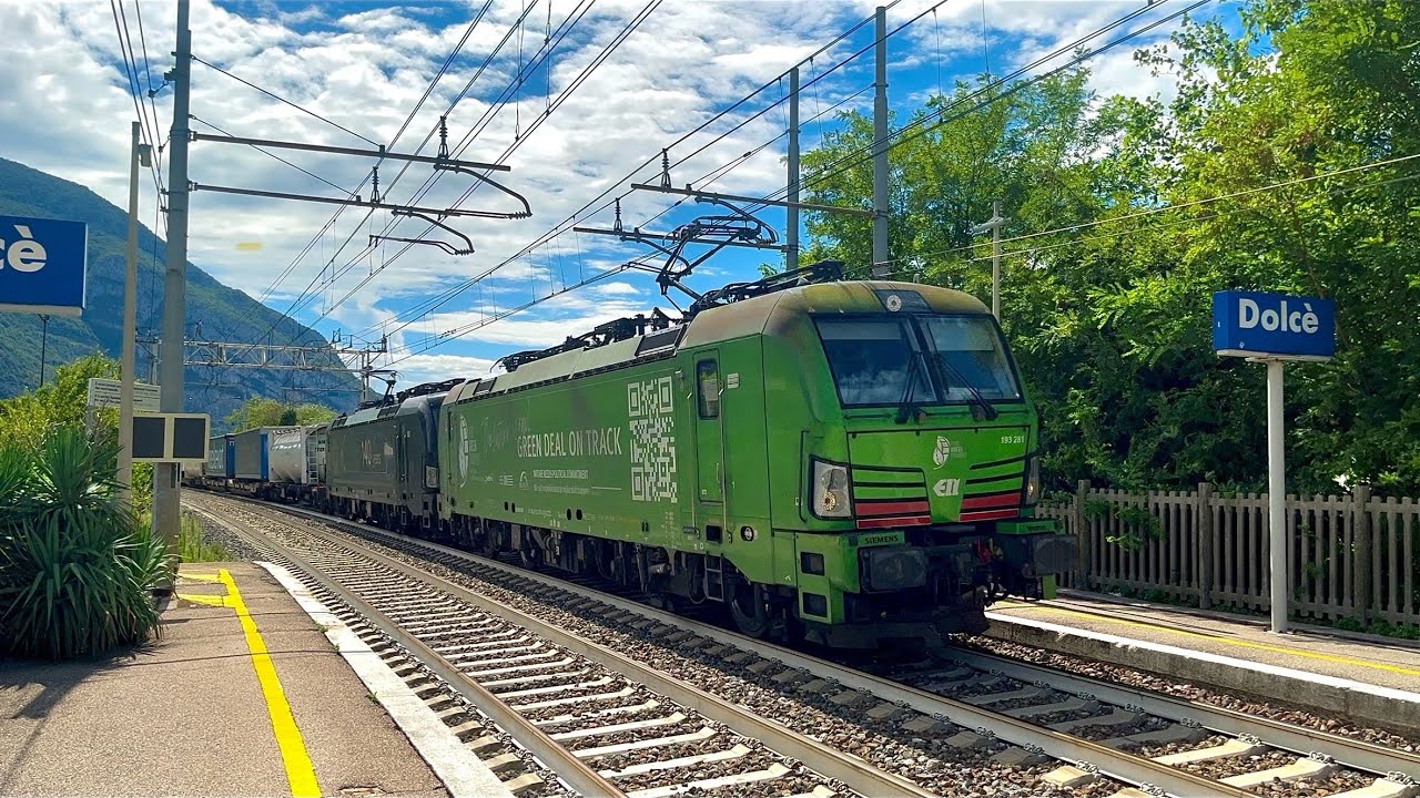Zugverkehr Brennerbahn IT 30.08.2025 Trainspotting Treni di La Ferrovia del Brennero di Dolcè 