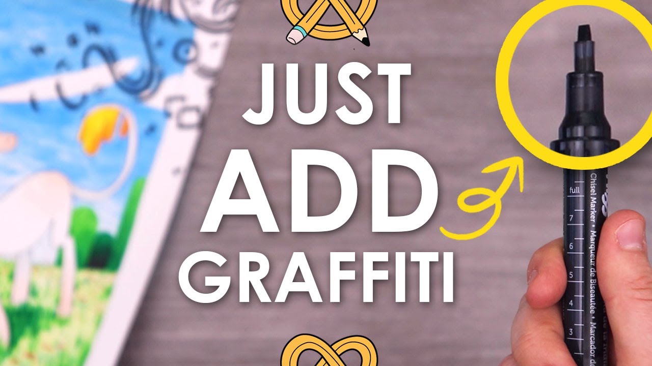 BIG MARKER? NO PROBLEM! - Adding BOLD Marks to Art | Art Snacks Unboxing
