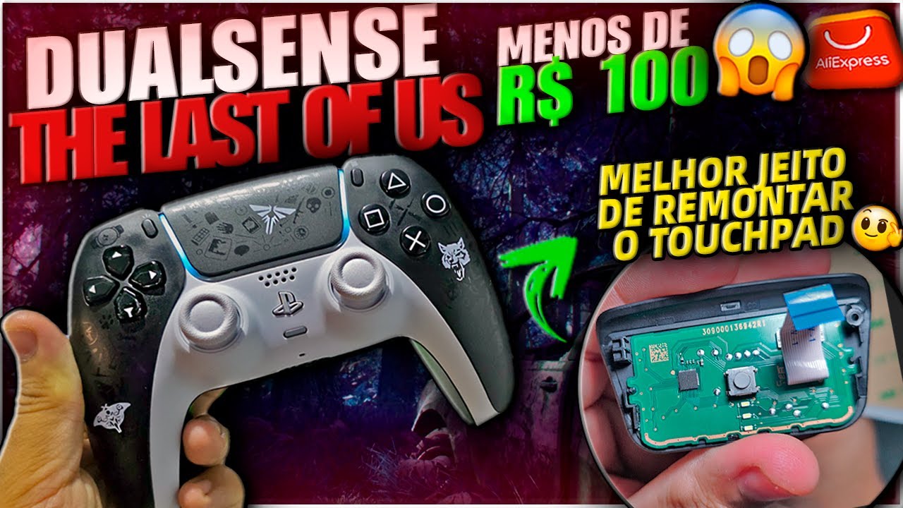 Tornei Meu Dualsense Velho Na Nova Versão De TLOU (Menos De R$100)😍Bônus: Cola Ideal Pro Touchpad👏