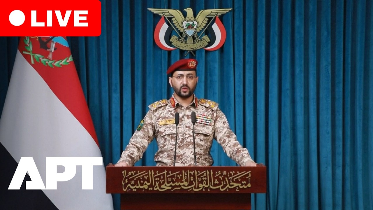 LIVE: Houthi Military Spokesperson Yahya Saree Delivers Statement | APT