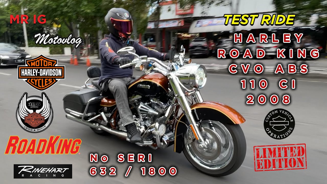 MOTOVLOG:#134RARE LIMITED EDITION HARLEY ROADKING CVO 110 CI (1802 CC) EDISI 105th ANNIVERSARY