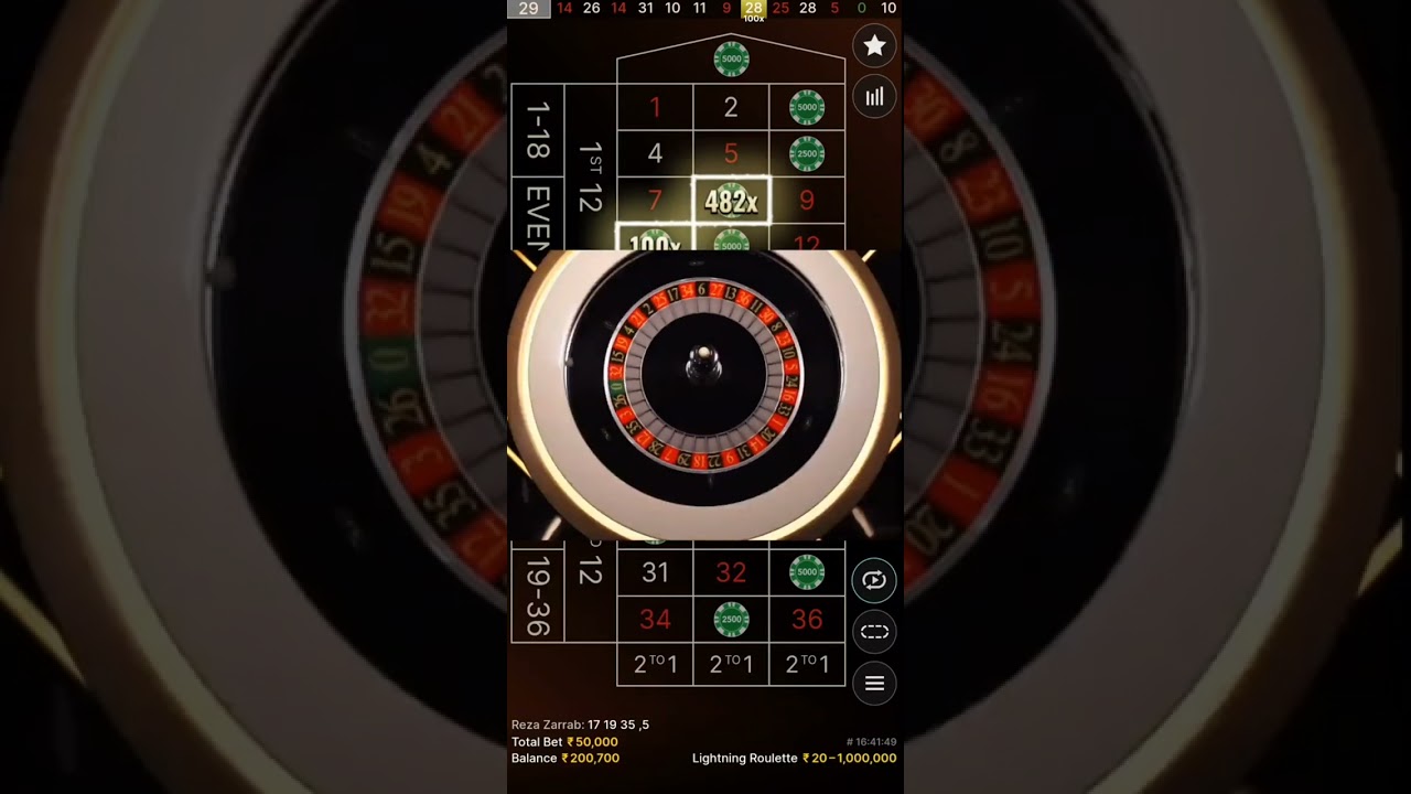 Big Win 500x TOP Lightning Roulette Evolution premium