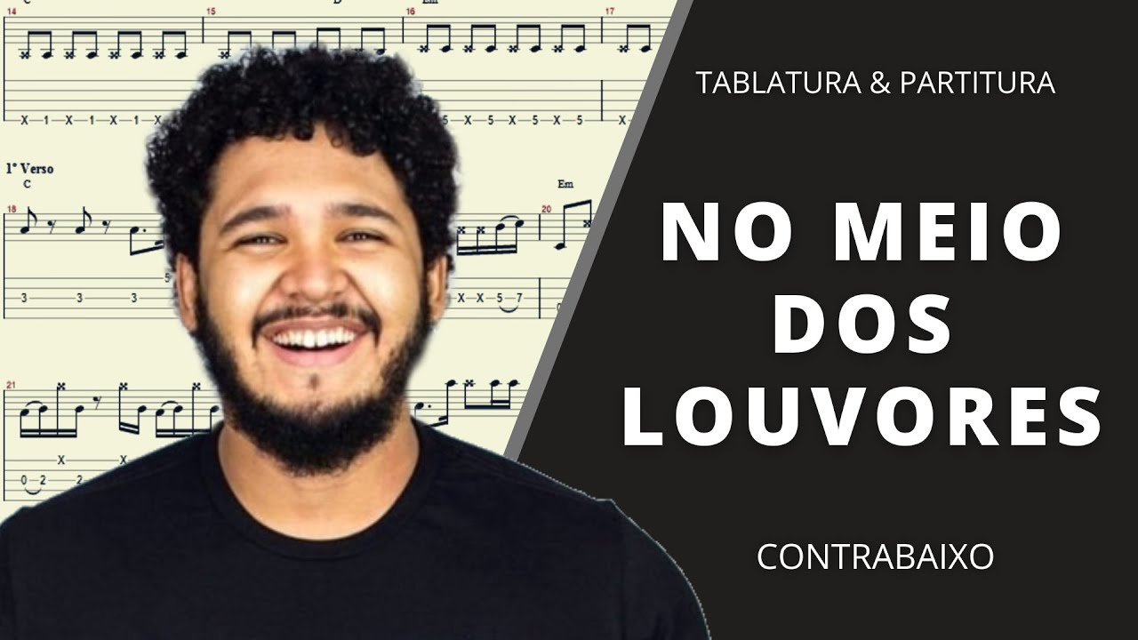 No Meio dos Louvores - Israel Salazar - Contrabaixo Cover (Tablatura & Partitura)