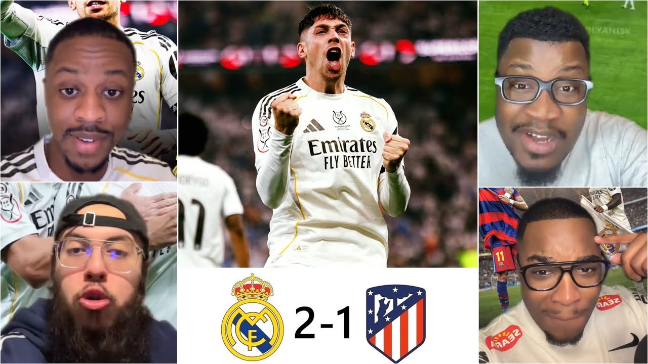 🚨😱LES R&Eacute;ACTIONS APR&Egrave;S LA VICTOIRE 2-1 DU R&Eacute;AL MADRID FACE A L&rsquo;ATLETICO MADRID🤯