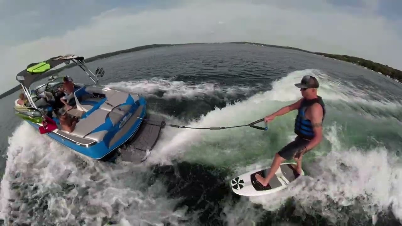 2022 Wake surfing on Geneva Lake