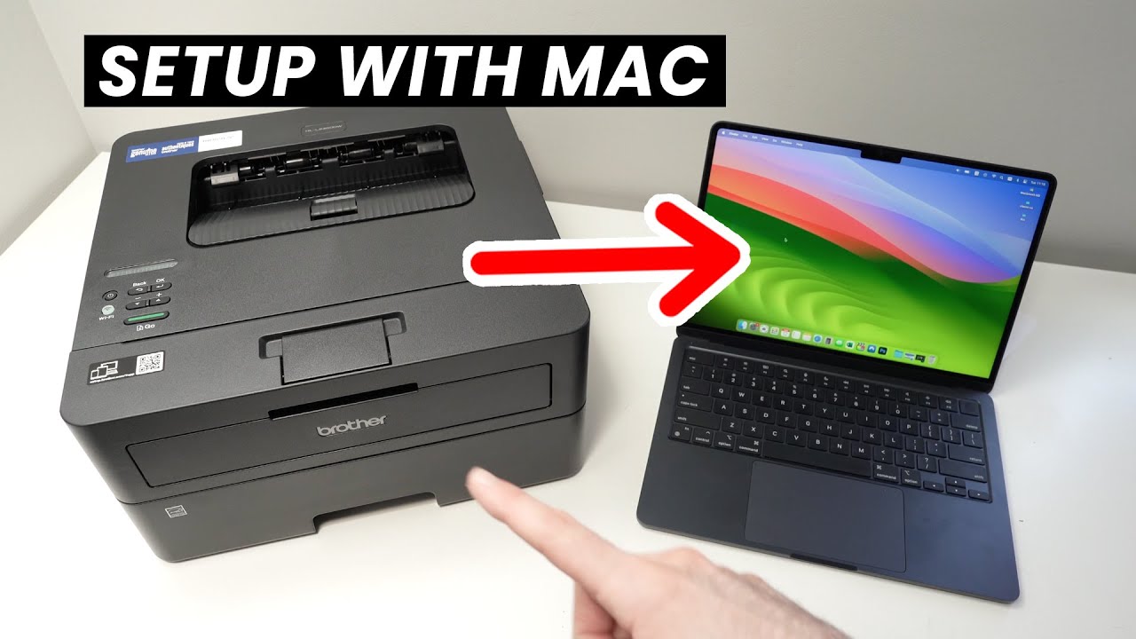 Как подключить Mac к принтеру Brother HL-L2460DW через Wi-Fi