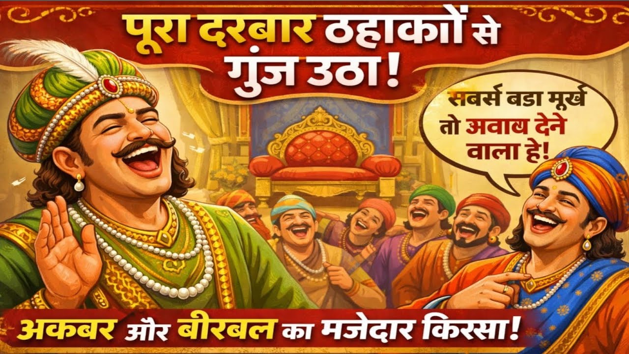 अकबर ने बीरबल से पूछा  || “दुनिया में सबसे बड़ा मूर्ख कौन?||”बीरबल मुस्कराया – “जहाँ सवाल|| बिना  😄