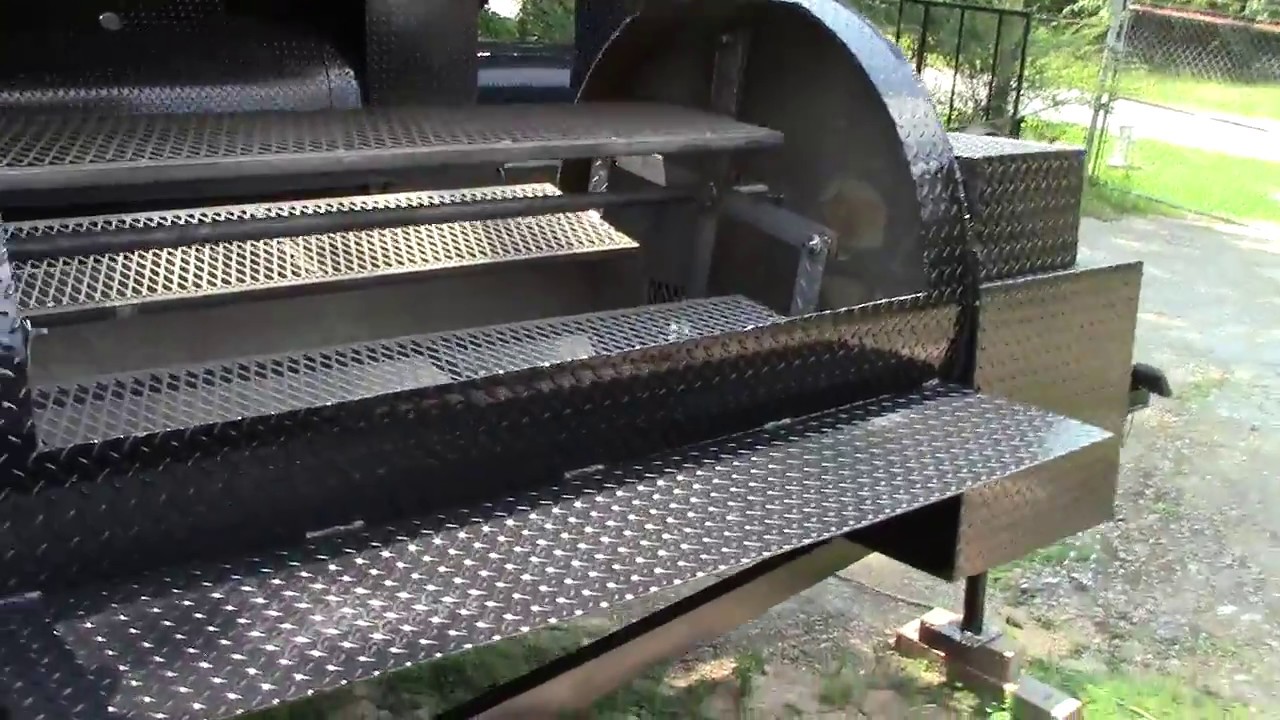 T Rex BBQ Smoker Grill with Rotisserie Trailer DO NOT Buy a Food Truck for Sale Catering Concession