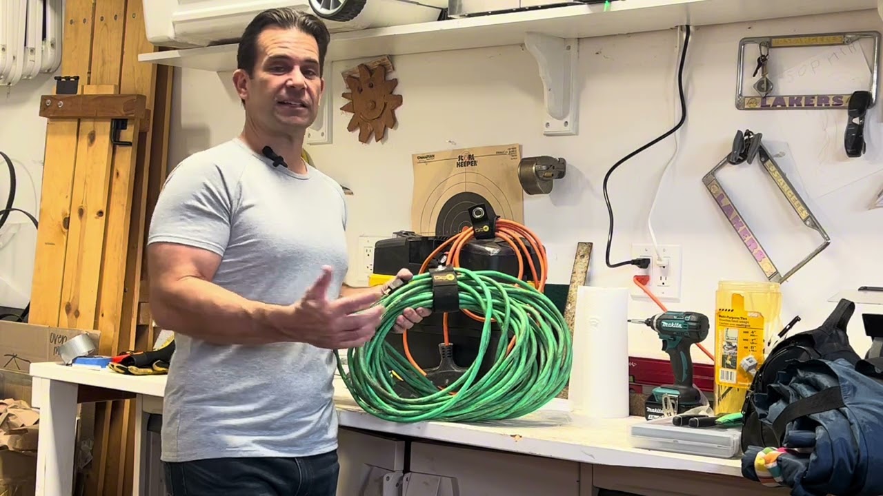 Easily Organize & Store Extension Cords or Hoses With These Storage Straps! Review of Wrap-It Straps