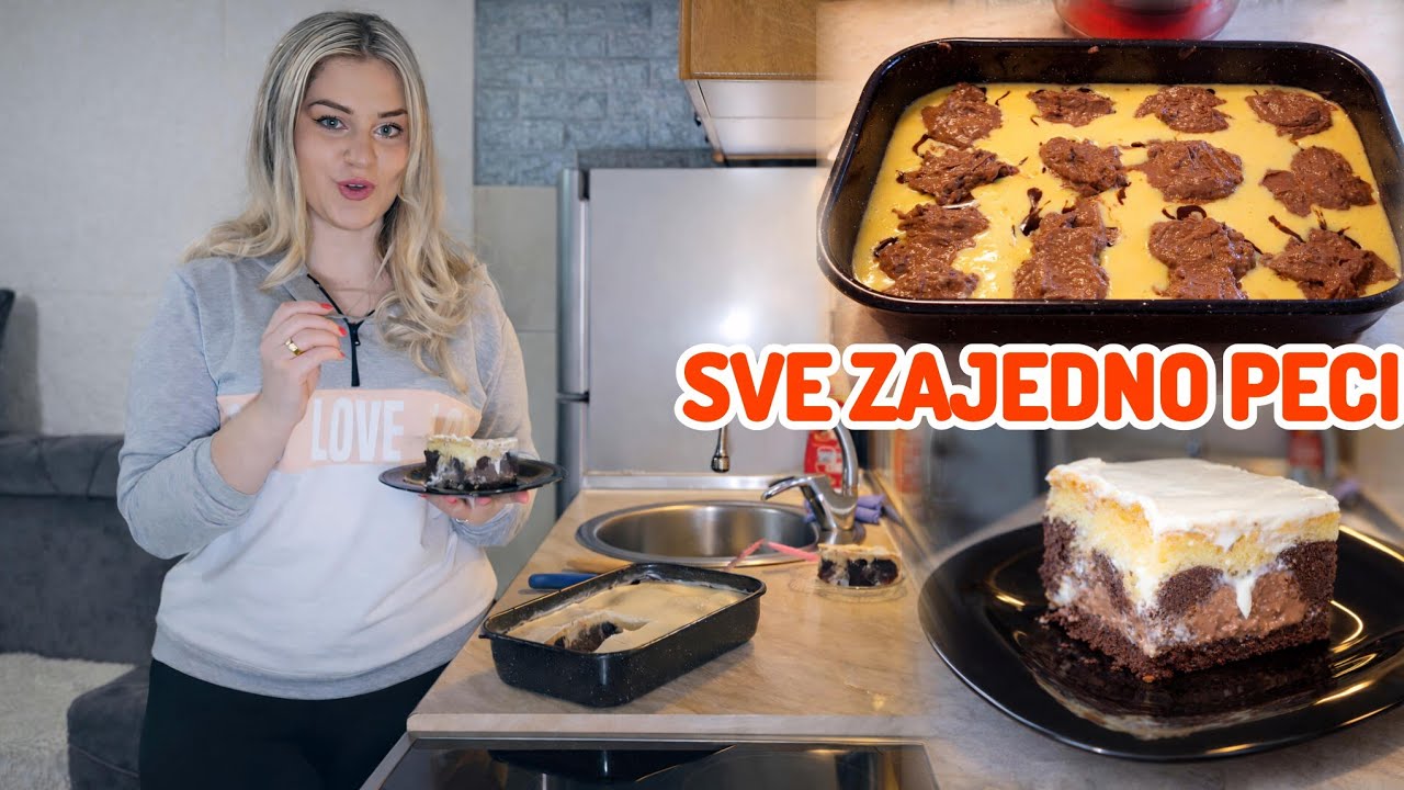 PUDING I BISKVIT SE ZAJEDNO PEKU- ŠARENI KOLAČ🔥