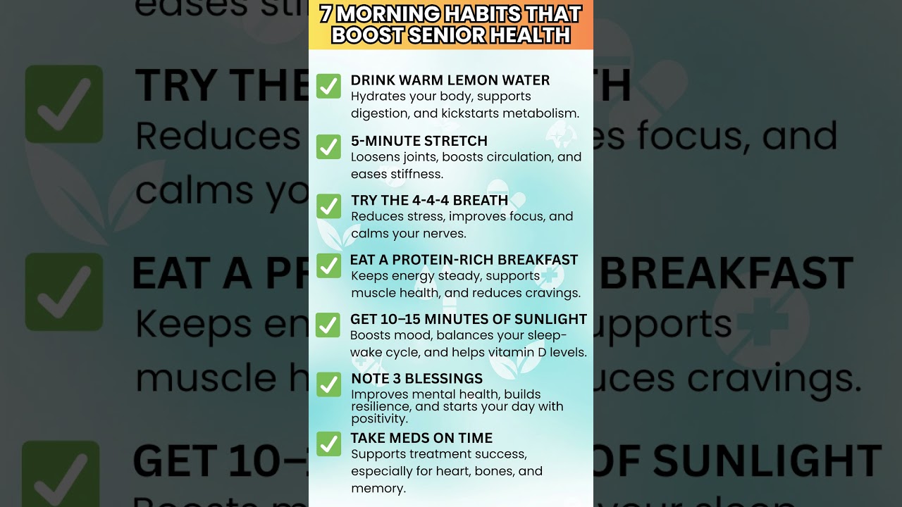 Senior Health Tips: 7 Easy Habits for Seniors Over 60