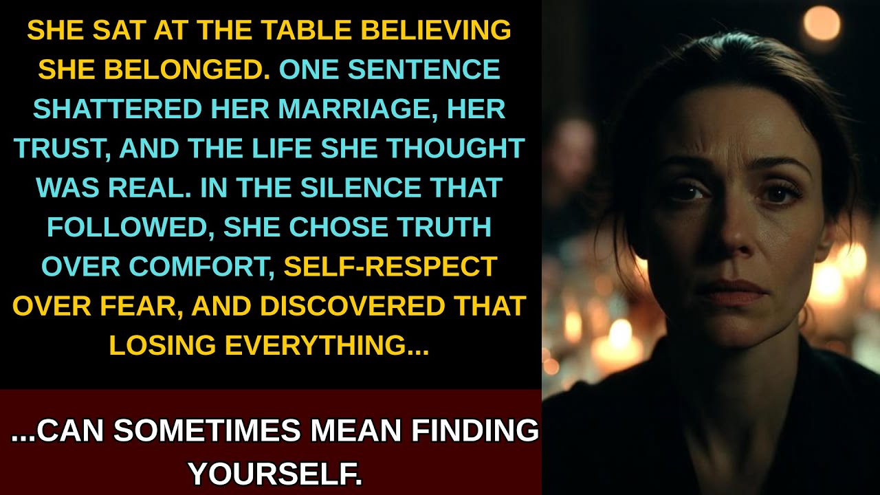 At dinner, one sentence was said — the table went completely silent