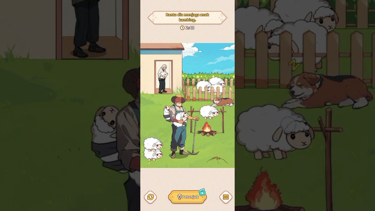 Jaga Anak Biri-biri #brainpuzzle #gaming #gameplay