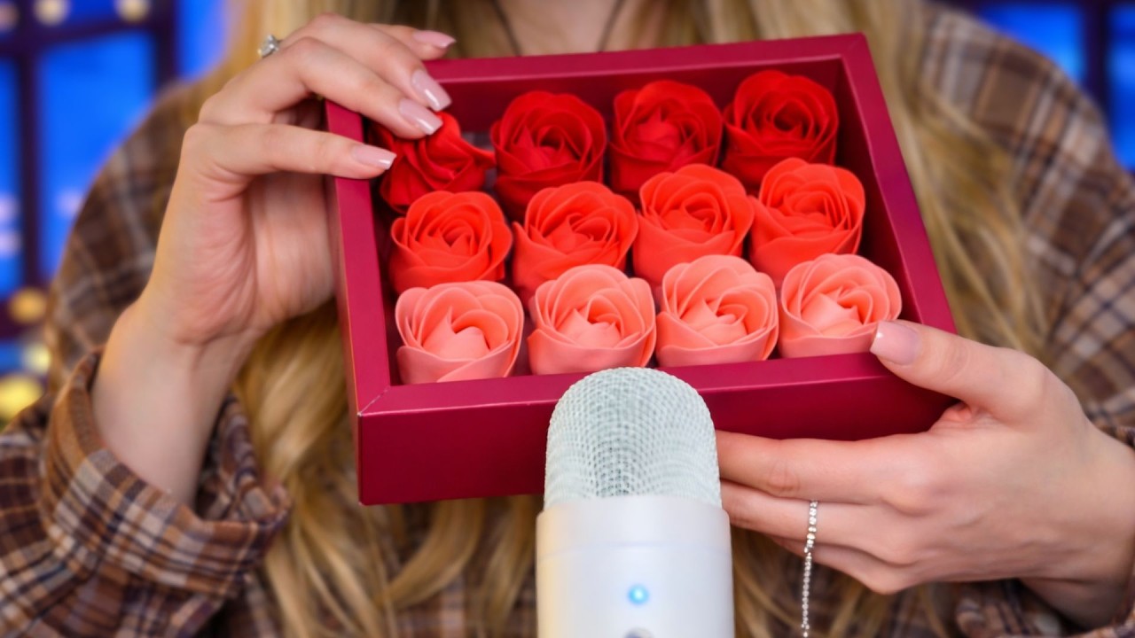 ASMR Soap Rose 🌹 Scissor Cutting & Petal Pulling