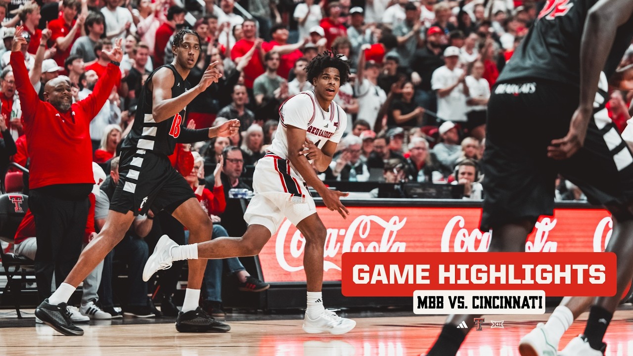 Texas Tech Basketball vs. Cincinnati: Highlights | February 24th, 2026